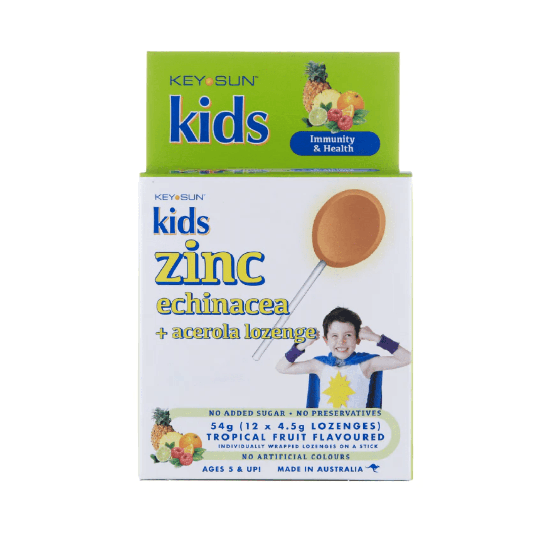 Key Sun All Natural Kids Zinc, Echinacea + Acerola Lollipops - SHORT-DATED - Naked Baby Eco Boutique