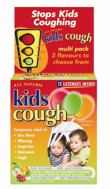 Mixed Key Sun All Natural Kids Cough Lollipops (Multiple Variants) - Naked Baby Eco Boutique