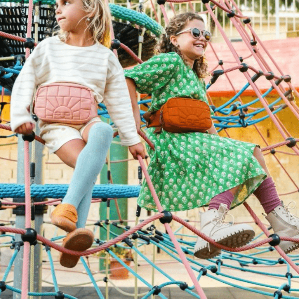 Kids-Playing-at-Park-Wearing-Grech-and-Co-Bum-Bag-Naked-Baby-Eco-Boutique
