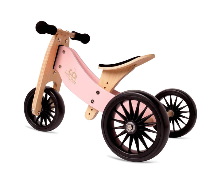 Pink Kinderfeets Tiny Tot PLUS Tricycle + Balance Bike (Multiple Variants) - Naked Baby Eco Boutique