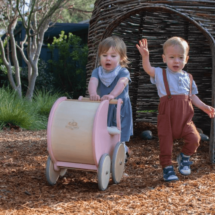 Kinderfeets Wooden Toy Pram & Walker - Naked Baby Eco Boutique