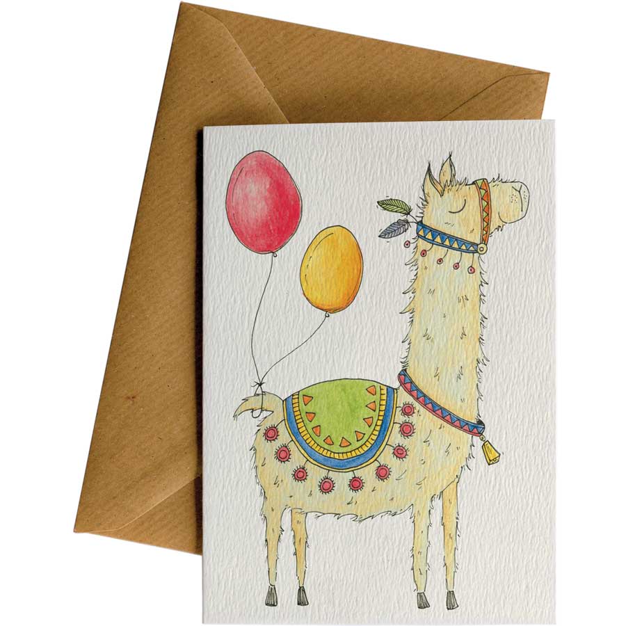 Little Difference Llama Card - Naked Baby Eco Boutique