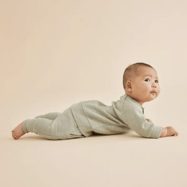 Little-Baby-Wearing-Wilson-And-Frenchy-Organic-Waffle-Slouch-Pants-Sage-Naked-Baby-Eco-Boutique