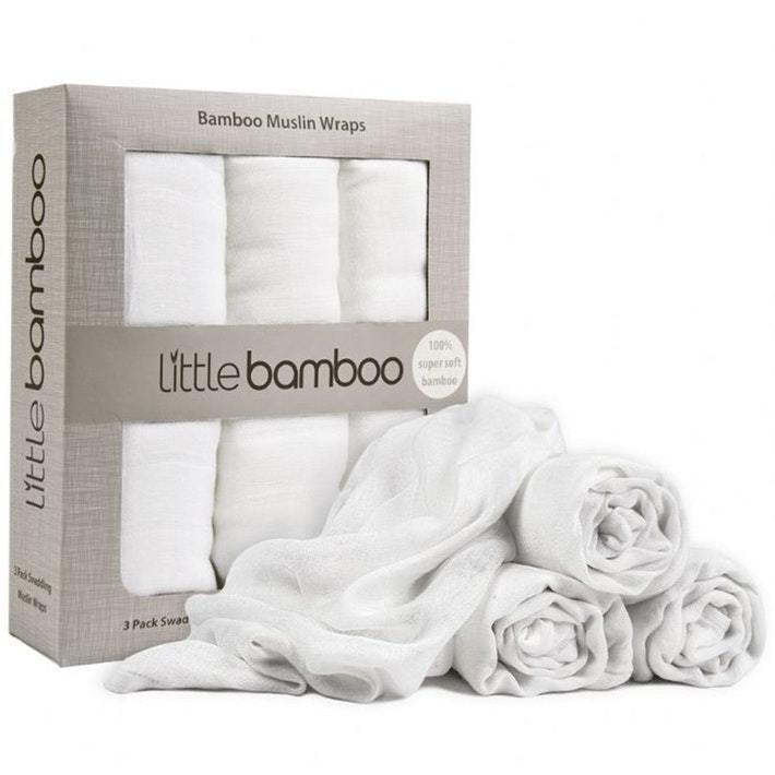 Little Bamboo Swaddle Wraps - 3-Pack - Naked Baby Eco Boutique