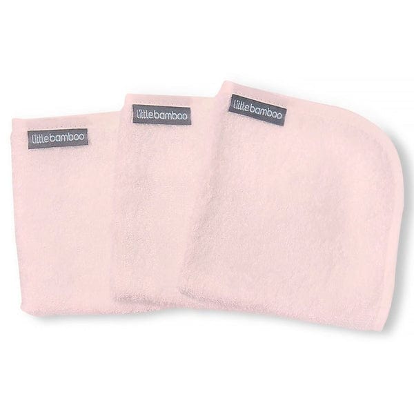 Little Bamboo Towelling Wash Cloths - 3-Pack (Multiple Variants) - Naked Baby Eco Boutique
