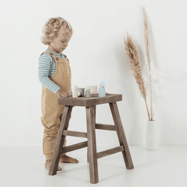 Little-Boy-Playing-Wearing-Aster-And-Oak-Organic-Cotton-Stripe-Rib-Henley-Top-Naked-Baby-Eco-Boutique