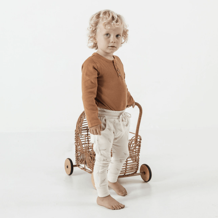 Little-Boy-Wearing-Aster-And-Oak-Organic-Cotton-Harem-Pants-Wisp-Naked-Baby-Eco-Boutique