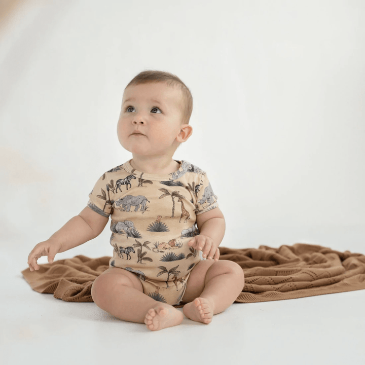 Aster & Oak Organic Cotton Onesie (Multiple Variants) - Naked Baby Eco Boutique