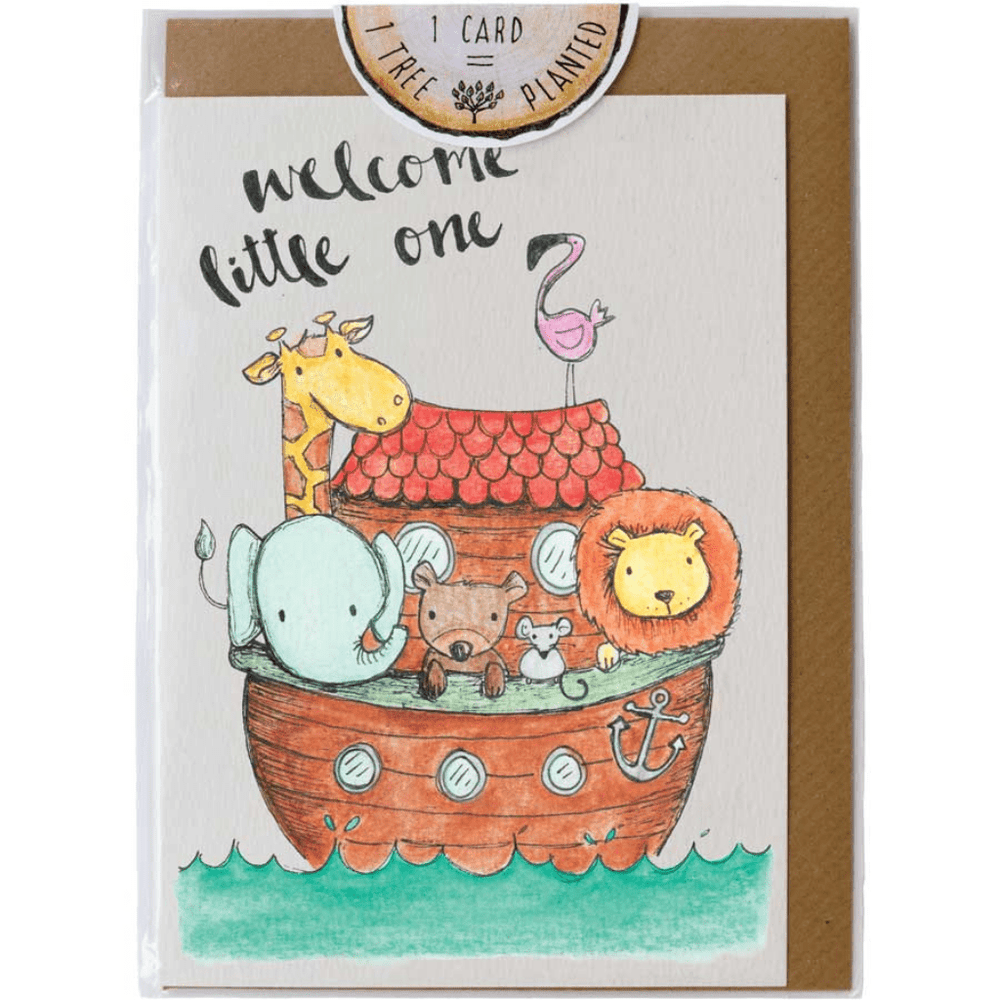 Little Difference Ark Welcome Greeting Card - Naked Baby Eco Boutique