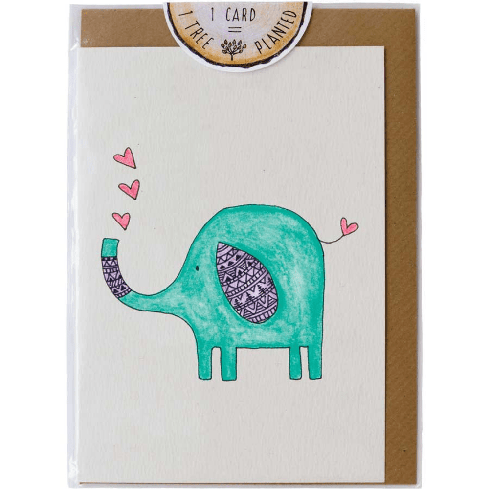 Little Difference Elephant Hearts Card - Naked Baby Eco Boutique