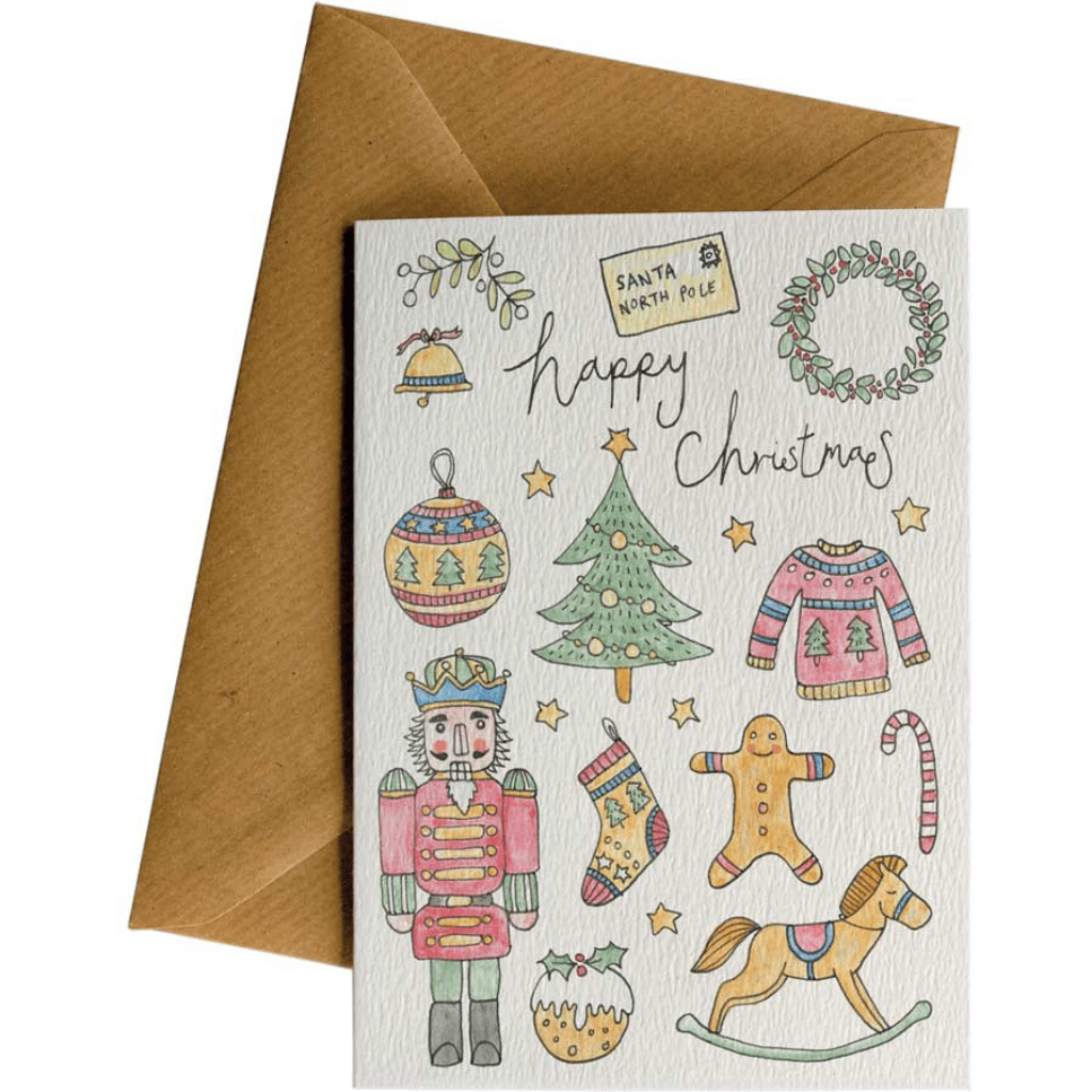 Little Difference Happy Christmas Toys Holiday Card - Naked Baby Eco Boutique