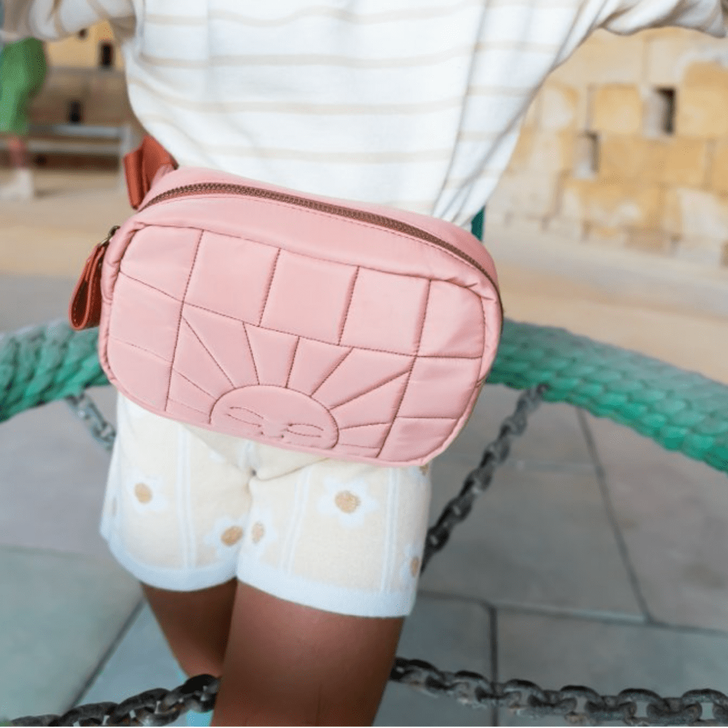 Little-Girl-Wearing-Grech-and-Co-Bum-Bag-Naked-Baby-Eco-Boutique