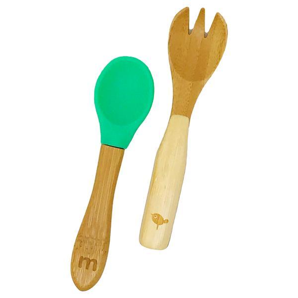 Munch Bamboo Baby Spoon and Fork - Naked Baby Eco Boutique