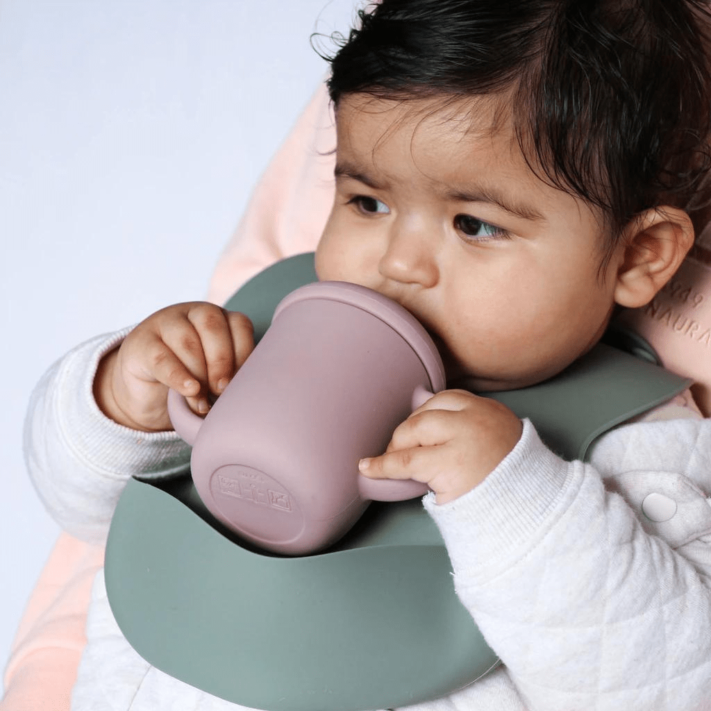Munch Silicone Baby Bib (Multiple Variants) - Naked Baby Eco Boutique