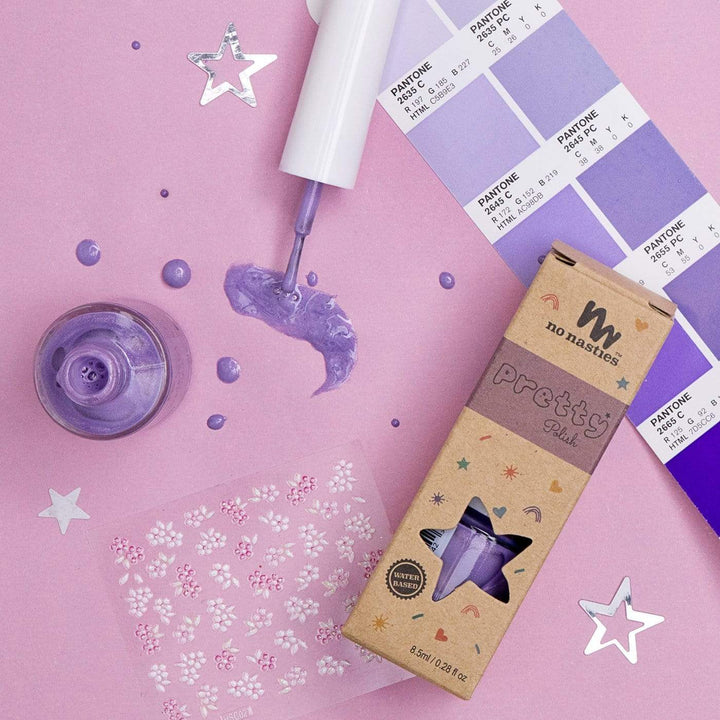 Purple No Nasties All Natural Peelable Nail Polish (Multiple Variants) - Naked Baby Eco Boutique