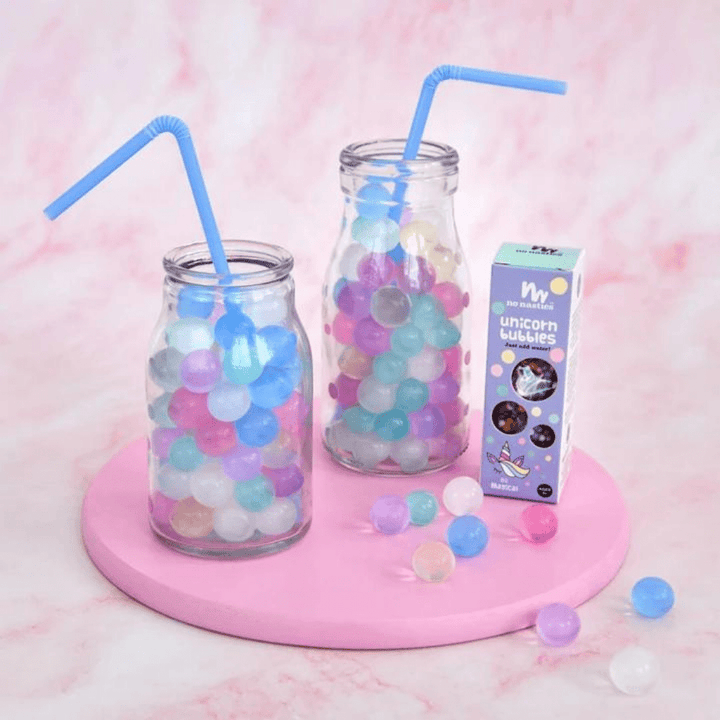 No-Nasties-Limited-Edition-Unicorn-Bubbles-Water-Beads-In-Cute-Jar-With-Straw-Naked-Baby-Eco-Boutique