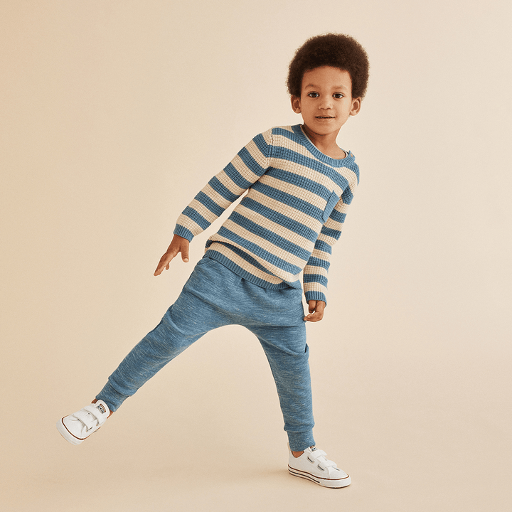 Wilson & Frenchy Knitted Stripe Pocket Jumper - Naked Baby Eco Boutique