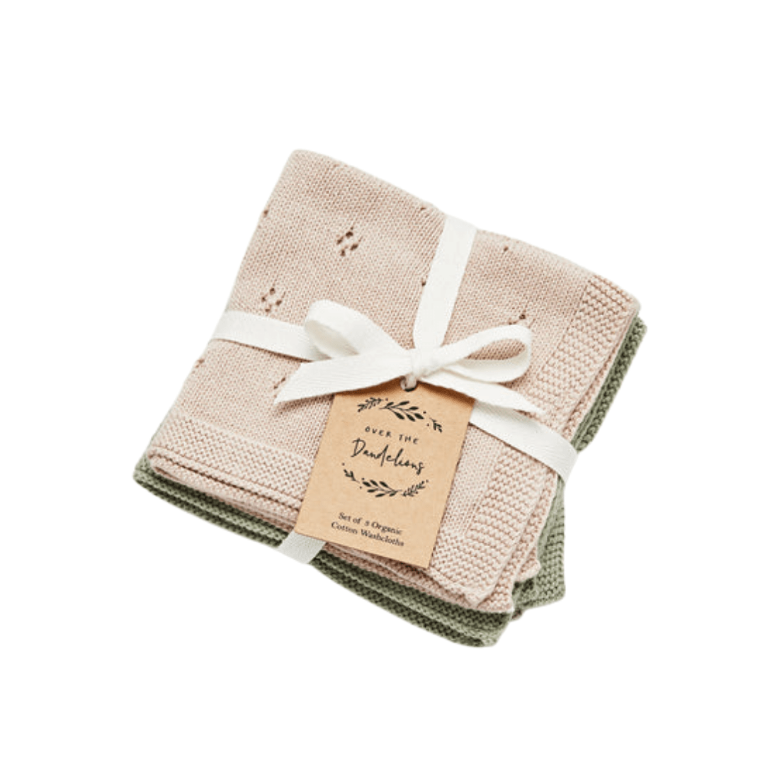 Over-The-Dandelions-Knitted-Organic-Cotton-Washcloths-Set-Of-3-Fawn-Naked-Baby-Eco-Boutique
