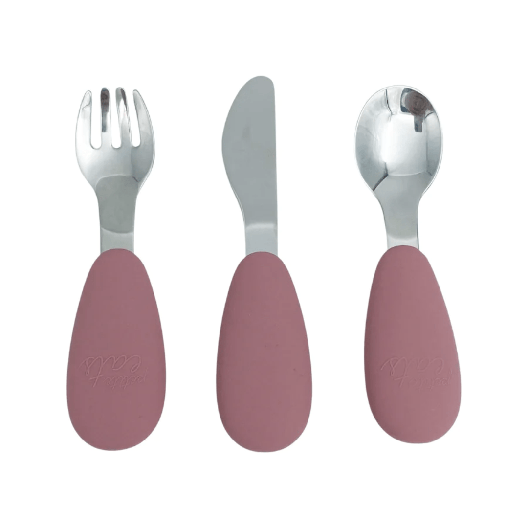 Dusky Rose Petite Eats Full Metal Cutlery Set (Multiple Variants) - Naked Baby Eco Boutique