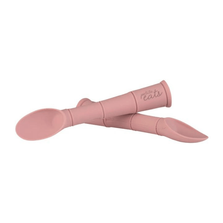 Petite-Eats-Silicone-Baby-Spoons-Dusky-Rose-Naked-Baby-Eco-Boutique