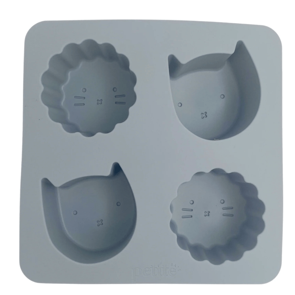 Pewter Petite Eats Silicone Baking Moulds (Multiple Variants) - Naked Baby Eco Boutique