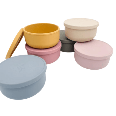 Petite Eats Silicone Bowl with Lid (Multiple Variants) - Naked Baby Eco Boutique