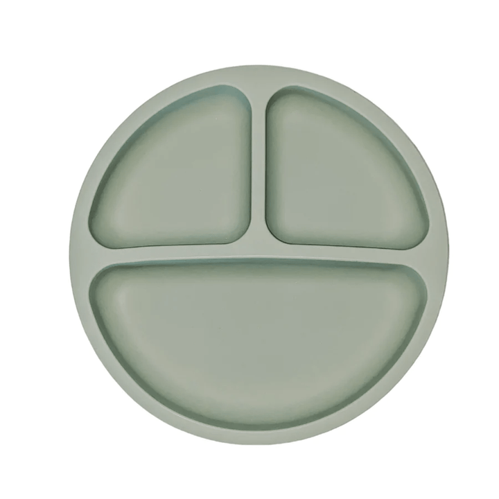 Petite-Eats-Silicone-Divided-Suction-Plate-Olive-Naked-Baby-Eco-Boutique