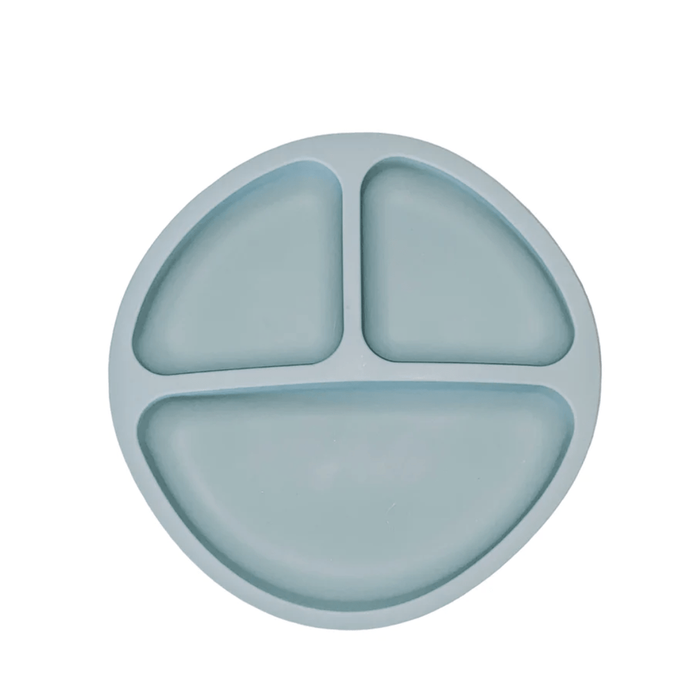 Petite-Eats-Silicone-Divided-Suction-Plate-Teal-Naked-Baby-Eco-Boutique