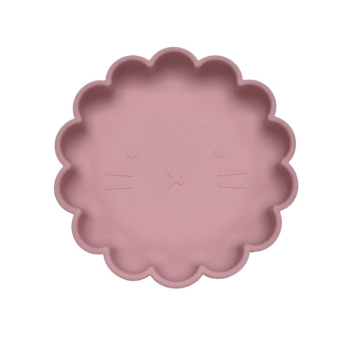 Petite-Eats-Silicone-Lion-Plate-Dusky-Rose-Naked-Baby-Eco-Boutique