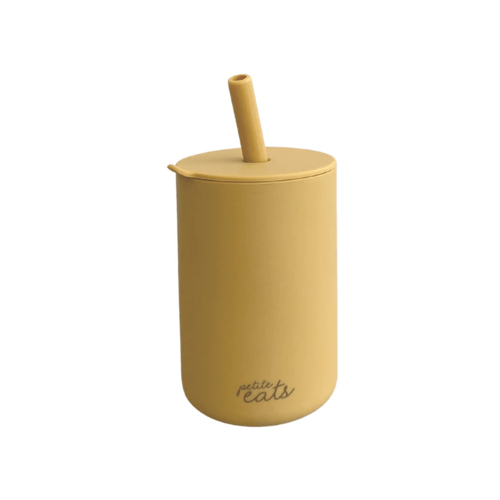 Petite-Eats-Silicone-Mini-Smoothie-Cup-Mustard-Naked-Baby-Eco-Boutique