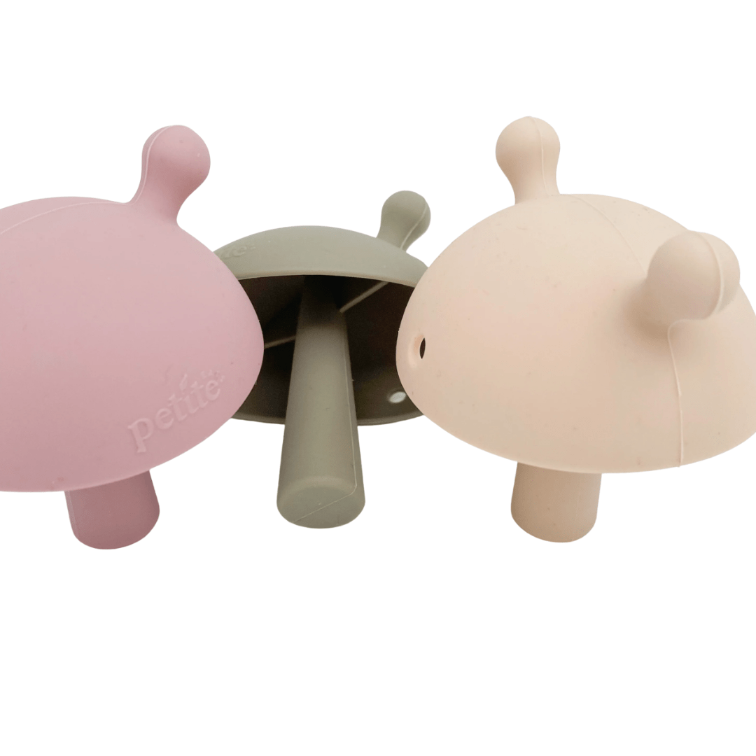 Petite Eats Silicone Mushroom Teether (Multiple Variants) - Naked Baby Eco Boutique