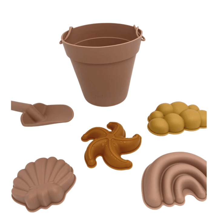 Petite-Eats-Silicone-Sand-Set-Dusty-Coral-All-Pieces-Naked-Baby-Eco-Boutique