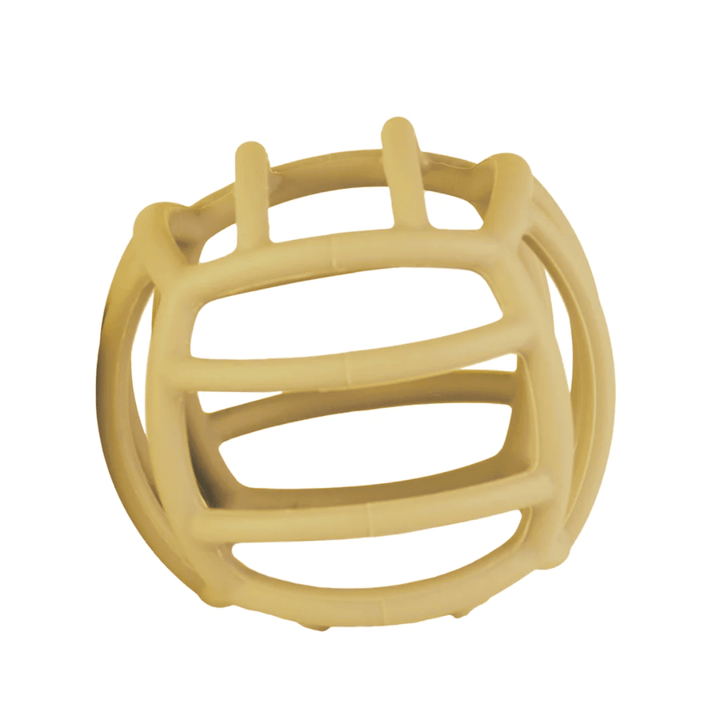 Petite-Eats-Silicone-Teething-Ball-Mustard-Naked-Baby-Eco-Boutique