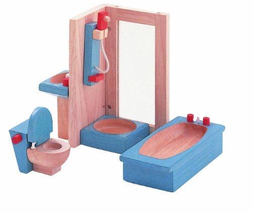 Plan Toys Dollhouse Bathroom Furniture - Naked Baby Eco Boutique