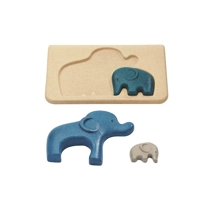 Elephant Plan Toys Wooden Animal Puzzles (Multiple Variants) - Naked Baby Eco Boutique
