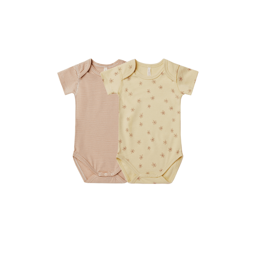 Quincy-Mae-Organic-Cotton-Short-Sleeve-Onesies-2-Pack-Apricot-Stripe-Blossom-Naked-Baby-Eco-Boutique