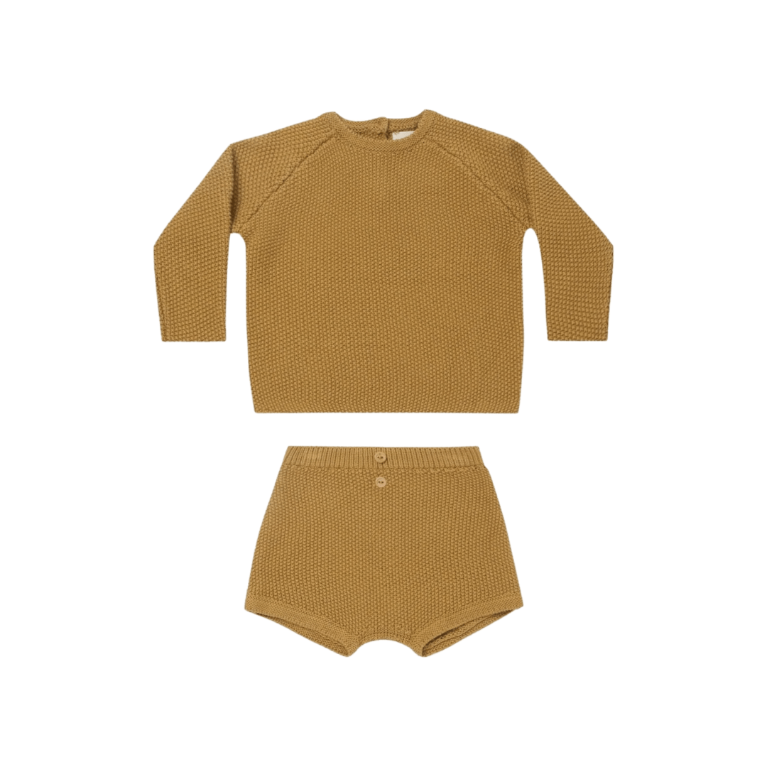 Quincy-Mae-Organic-Cotton-Summer-Knit-Set-Ochre-Naked-Baby-Eco-Boutique