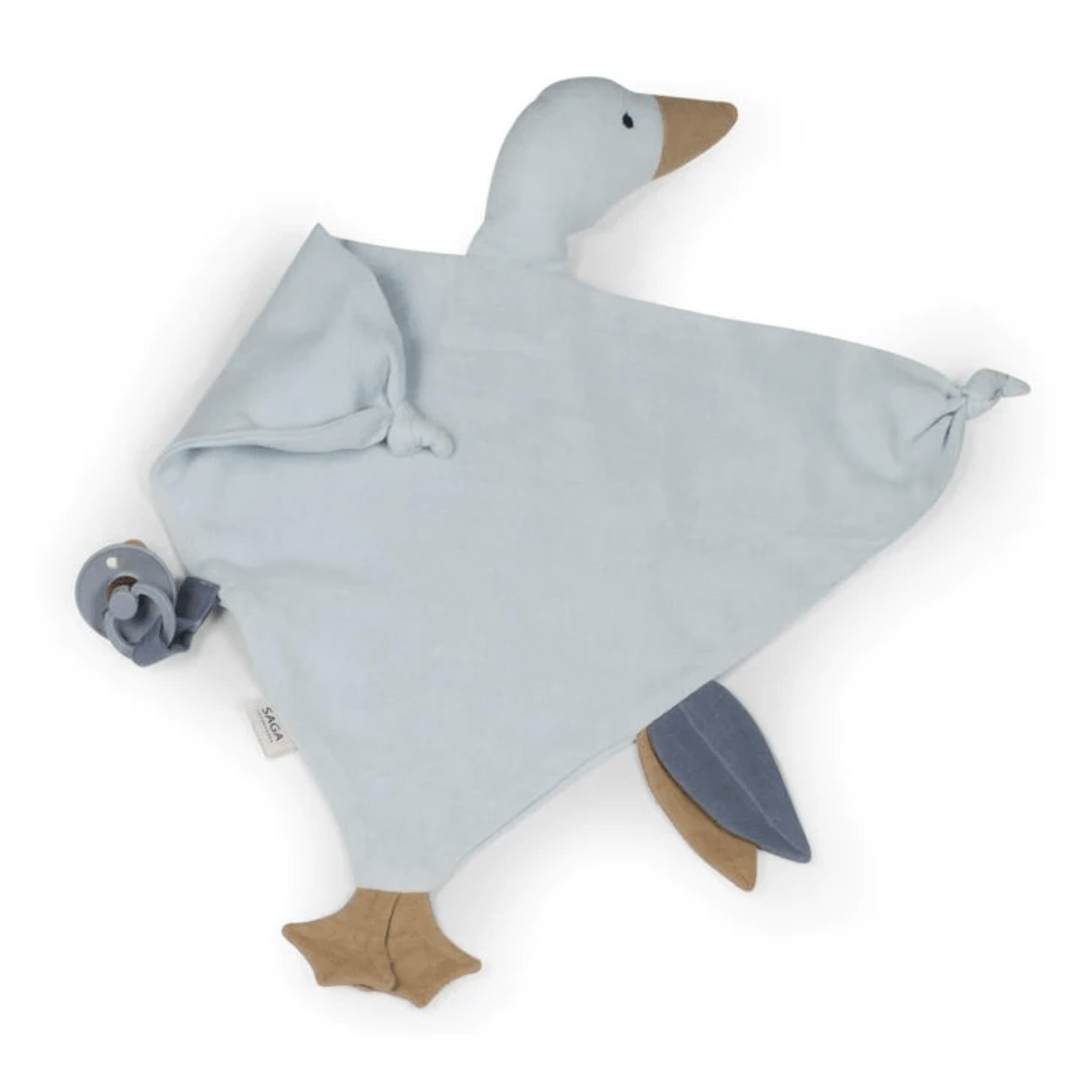 Ice Blue Saga Copenhagen Organic Cotton Cuddle Comforter - Goose (Multiple Variants) - Naked Baby Eco Boutique