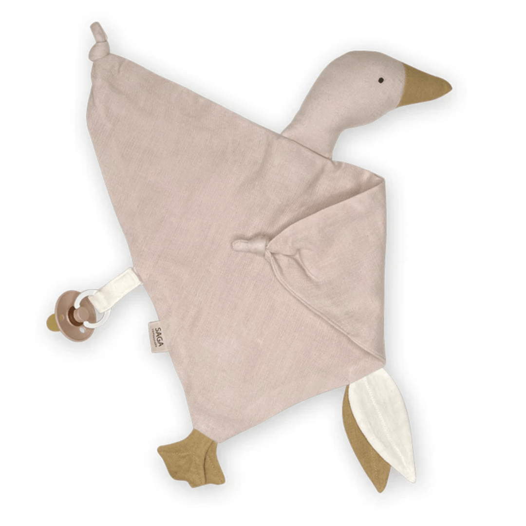 Misty Rose Saga Copenhagen Organic Cotton Cuddle Comforter - Goose (Multiple Variants) - Naked Baby Eco Boutique