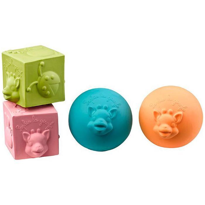 Sophie the Giraffe So'Pure Cube & Ball Set - Naked Baby Eco Boutique