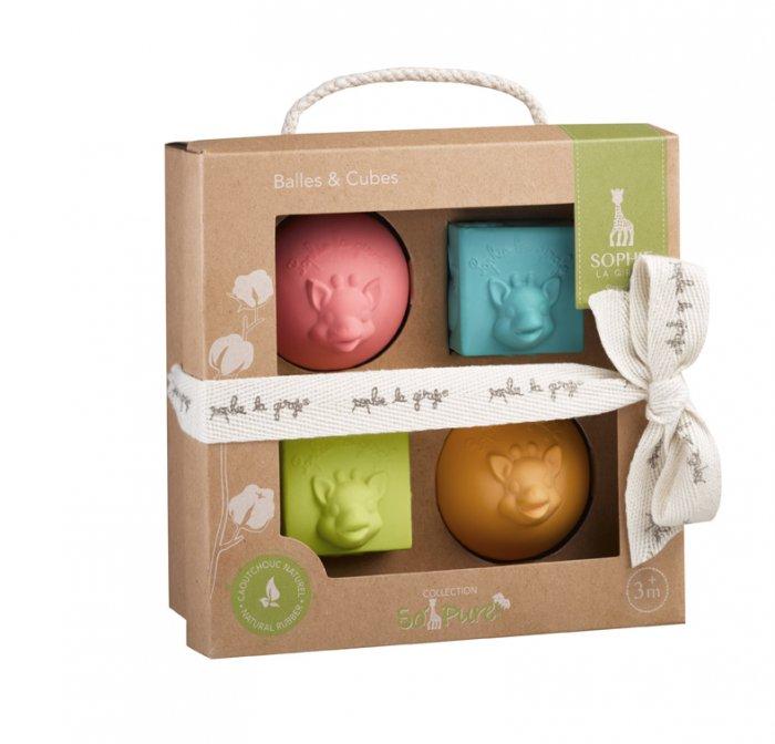 Sophie the Giraffe So'Pure Cube & Ball Set - Naked Baby Eco Boutique