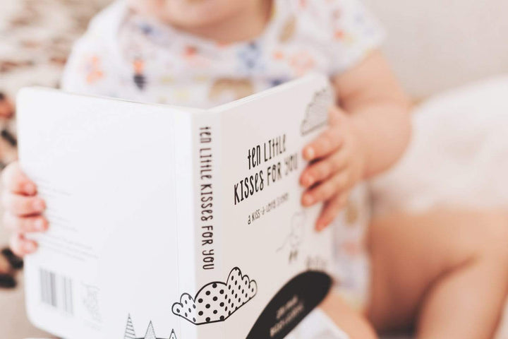 The Kiss Co. "Ten Little Kisses For You" Board Book - Naked Baby Eco Boutique