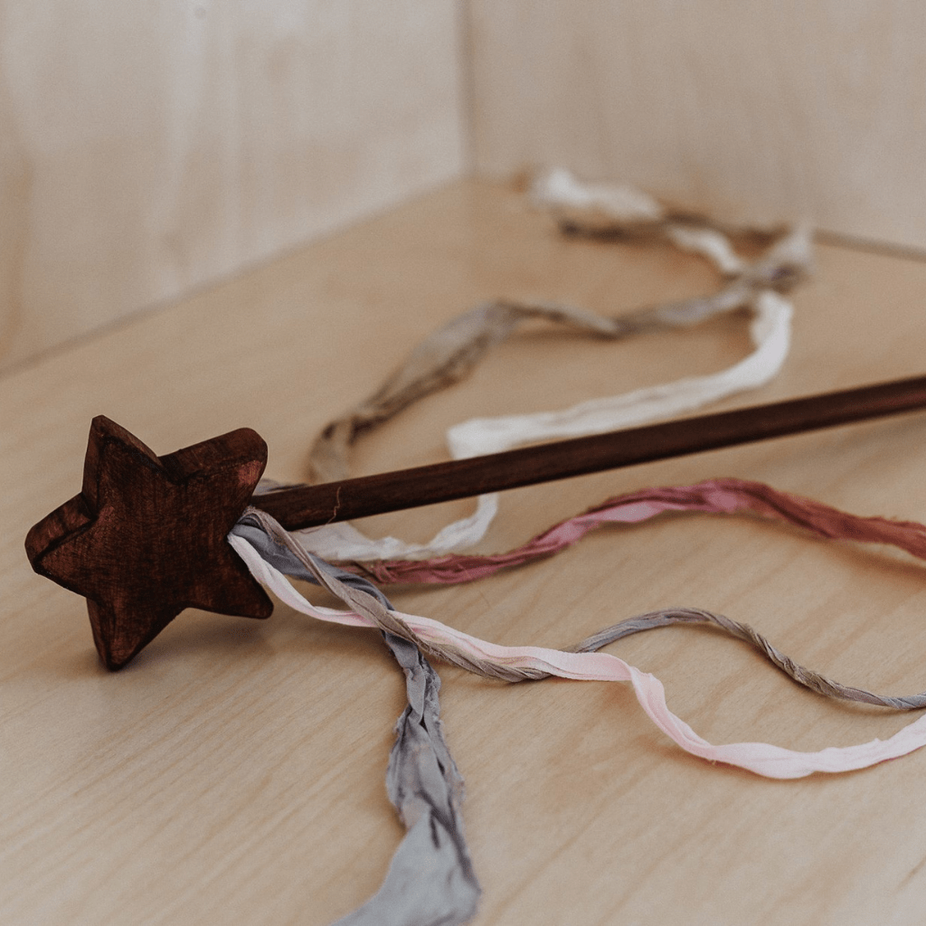 Star / Dark / Fleur The Woodlands Wooden Magic Wands (Multiple Variants) - Naked Baby Eco Boutique