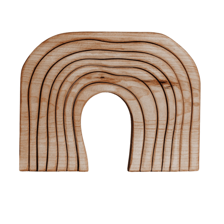 Maple The Woodlands Wooden Rainbow Stacker (Multiple Variants) - Naked Baby Eco Boutique