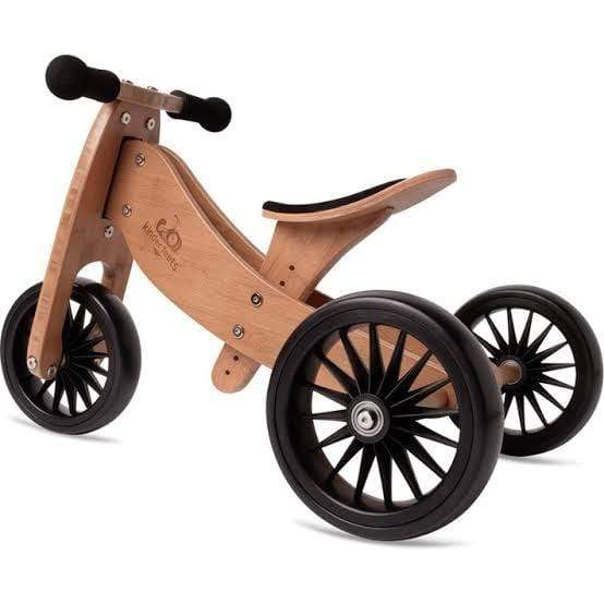 Bamboo Kinderfeets Tiny Tot PLUS Tricycle + Balance Bike (Multiple Variants) - Naked Baby Eco Boutique