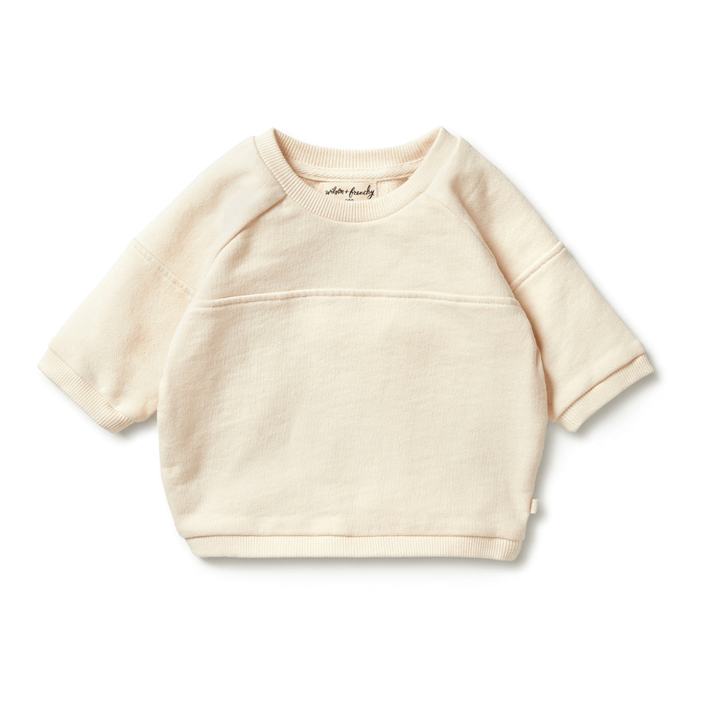 WIlson-And-Frenchy-Organic-Terry-Spliced-Sweat-Top-Eggnog-Naked-Baby-Eco-Boutique