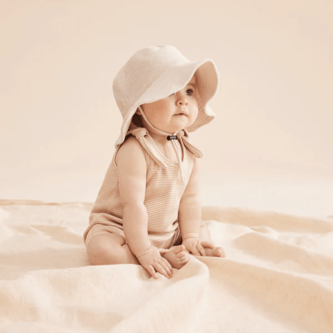 Wilson-And-Frenchy-Organic-Cotton-Terry-Sunhat-Wind-Chime-On-Little-Baby-Naked-Baby-Eco-Boutique