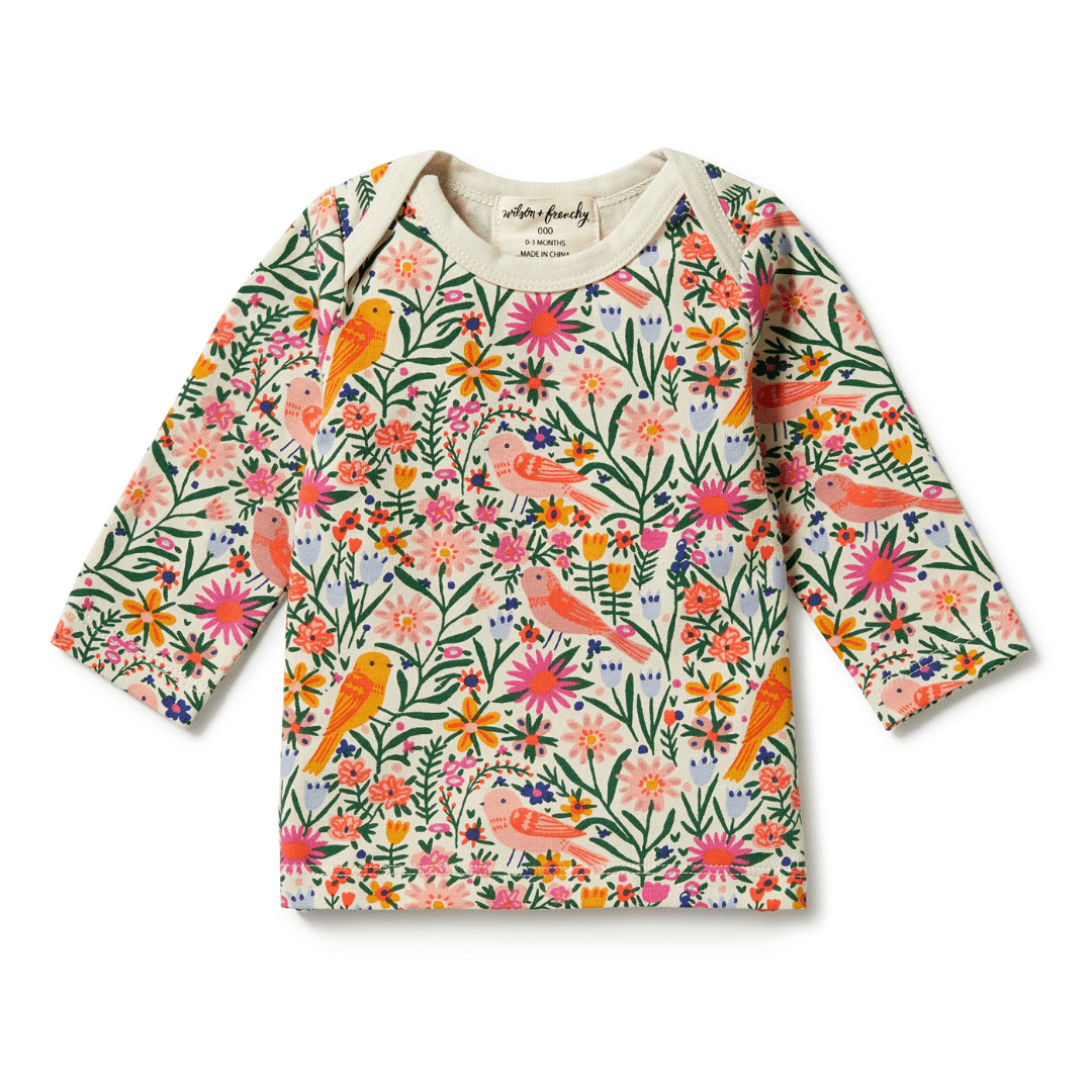 Wilson-And-Frenchy-Organic-Envelope-Top-Birdy-Floral-Naked-Baby-Eco-Boutique
