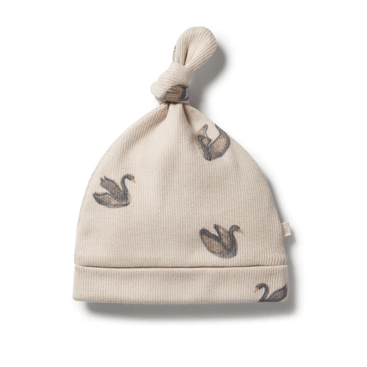 Wilson-And-Frenchy-Organic-Rib-Knotted-Hat-Little-Swan-Naked-Baby-Eco-Boutique