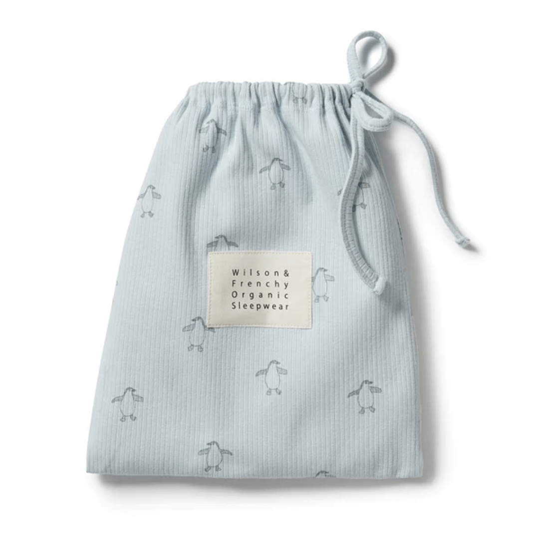 Wilson-And-Frenchy-Organic-Rib-Long-Sleeve-Pyjamas-Little-Penguin-In-Bag-Naked-Baby-Eco-Boutique